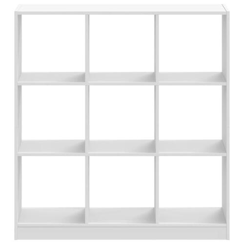 Bogreol 102x32x108 cm konstrueret træ hvid