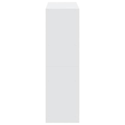 Bogreol 102x32x108 cm konstrueret træ hvid