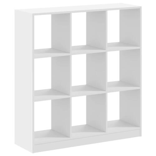 Bogreol 102x32x108 cm konstrueret træ hvid