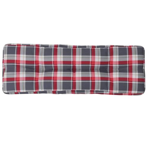 Pallehynde 120x40x12 cm stof rødternet