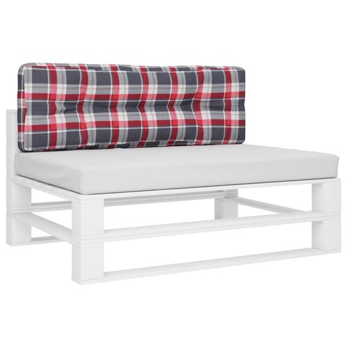 Pallehynde 120x40x12 cm stof rødternet