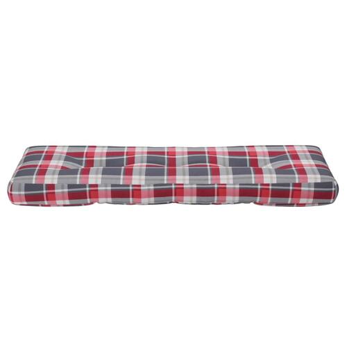 Pallehynde 120x40x12 cm stof rødternet