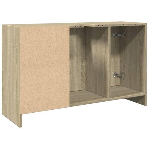 Underskab til håndvask 90x29x55 cm konstrueret træ sonoma-eg