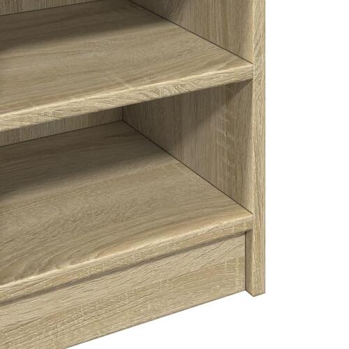 Underskab til håndvask 90x29x55 cm konstrueret træ sonoma-eg