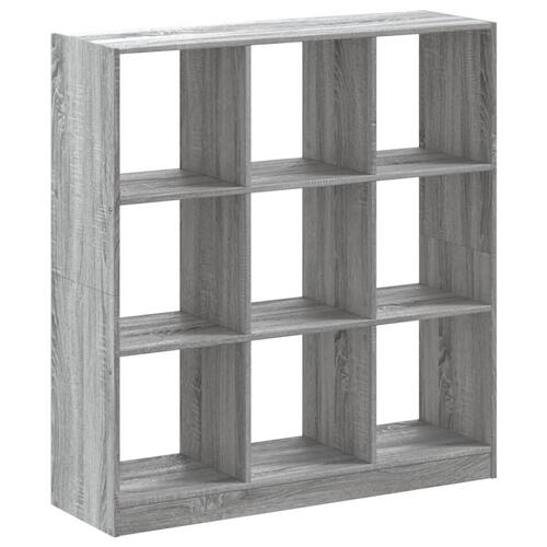 Bogreol 102x32x109 cm konstrueret træ grå sonoma-eg