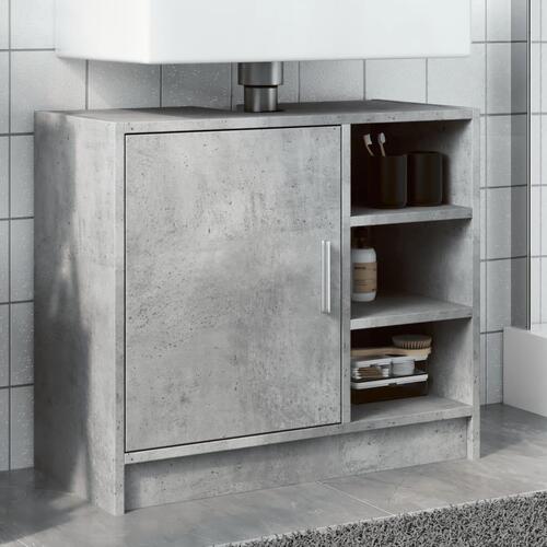 Underskab til håndvask 63x29x55 cm konstrueret træ betongrå