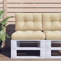 Pallehynder 2 stk. stof beige