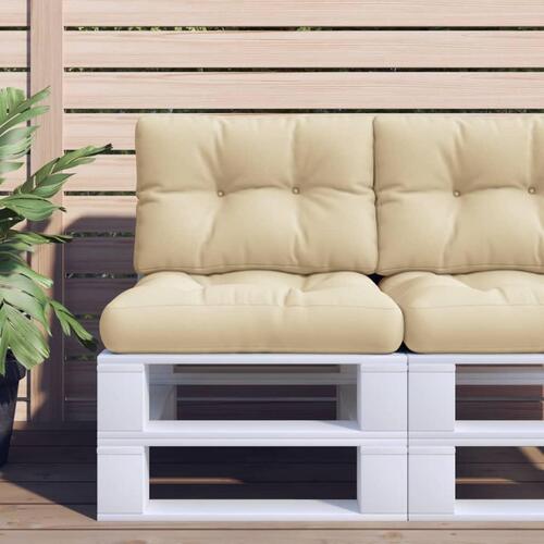Pallehynder 2 stk. stof beige