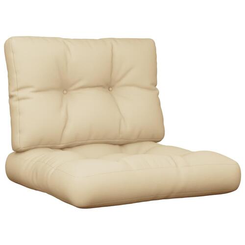 Pallehynder 2 stk. stof beige