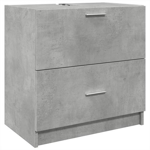 Underskab til håndvask 59x37x59 cm konstrueret træ betongrå