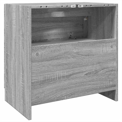 Skab til håndvask 78x37x59 cm konstrueret træ grå sonoma-eg
