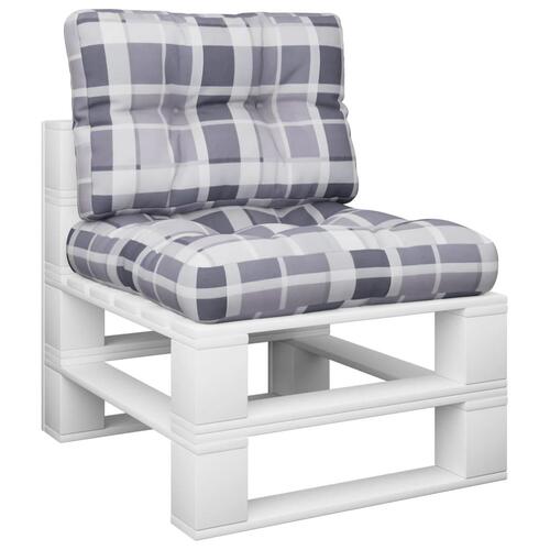 Pallehynder 2 stk. stof gråternet