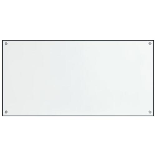 Stænkplader 2 stk. 80x40 cm hærdet glas gennemsigtig