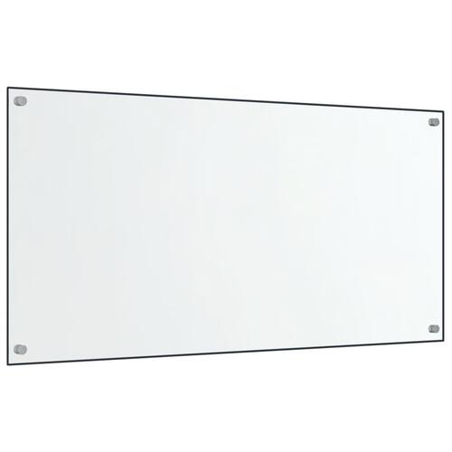 Stænkplader 2 stk. 80x40 cm hærdet glas gennemsigtig