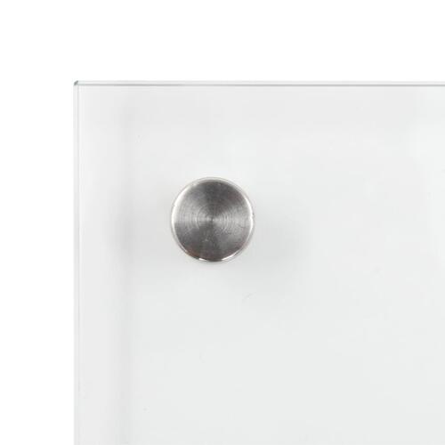 Stænkplader 2 stk. 80x40 cm hærdet glas gennemsigtig