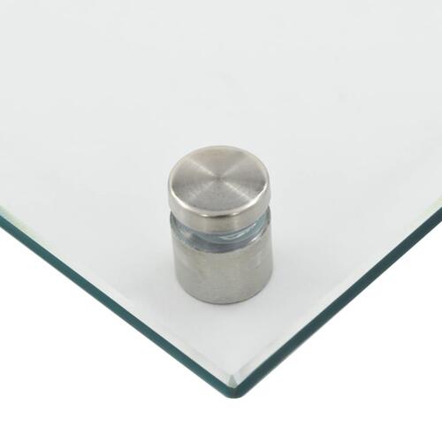 Stænkplader 2 stk. 70x50 cm hærdet glas gennemsigtig