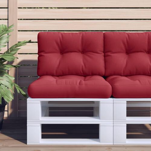 Pallehynde 50x40x12 cm stof vinrød