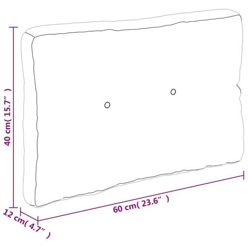 Pallehynde 60x40x12 cm stof cremefarvet