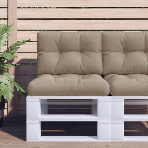 Pallehynde 60x40x12 cm stof gråbrun