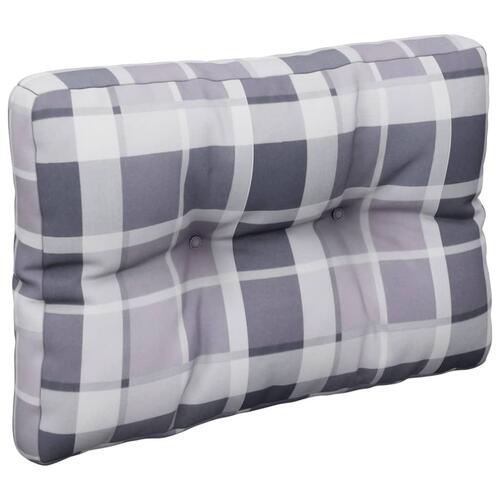 Pallehynde 60x40x12 cm stof gråternet