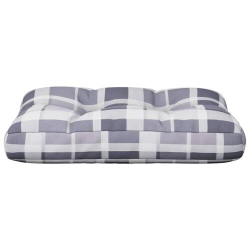 Pallehynde 60x40x12 cm stof gråternet