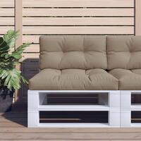 Pallehynde 80x40x12 cm stof gråbrun