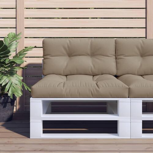 Pallehynde 80x40x12 cm stof gråbrun