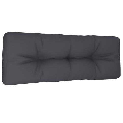 Pallehynde 120x40x12 cm stof antracitgrå