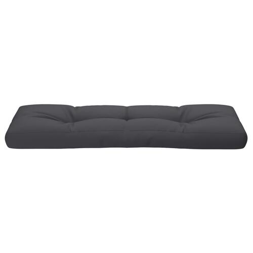 Pallehynde 120x40x12 cm stof antracitgrå
