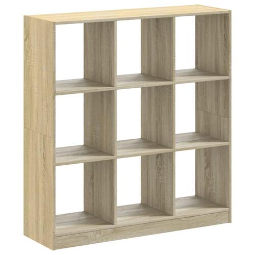 Bogreol 102x32x108 cm konstrueret træ sonoma-eg