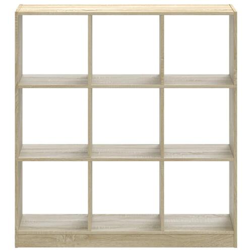 Bogreol 102x32x108 cm konstrueret træ sonoma-eg
