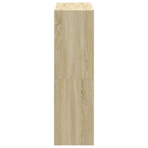 Bogreol 102x32x108 cm konstrueret træ sonoma-eg