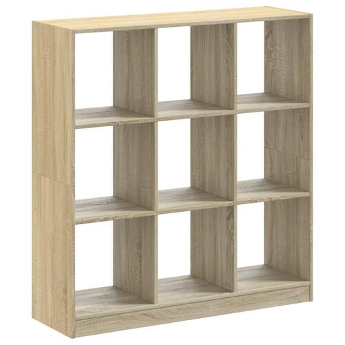 Bogreol 102x32x108 cm konstrueret træ sonoma-eg