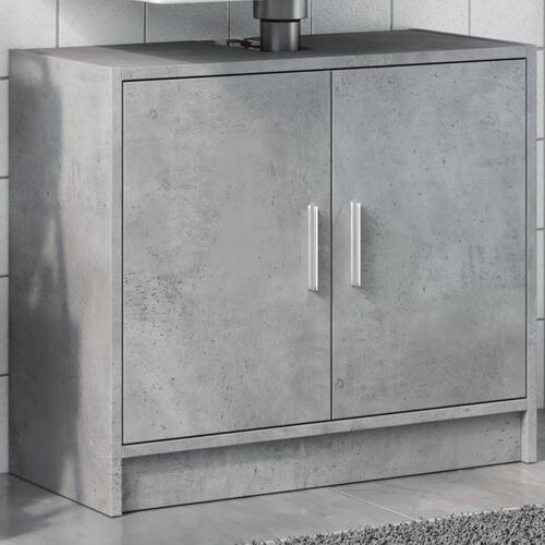 Underskab til håndvask 63x29x55 cm konstrueret træ betongrå