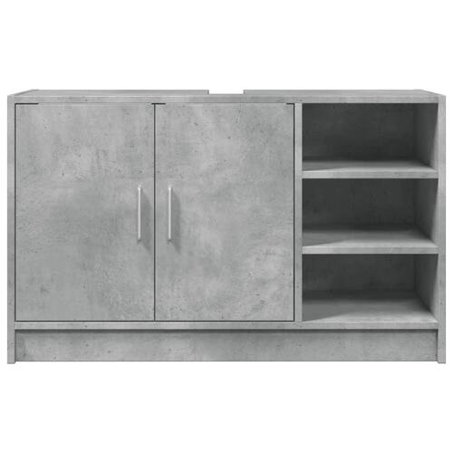 Underskab til håndvask 90x29x55 cm konstrueret træ betongrå