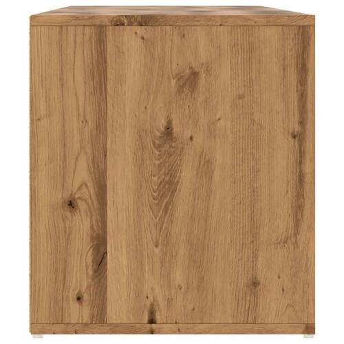 Hjørneskab 160x40x45 cm konstrueret træ egetræsfarve