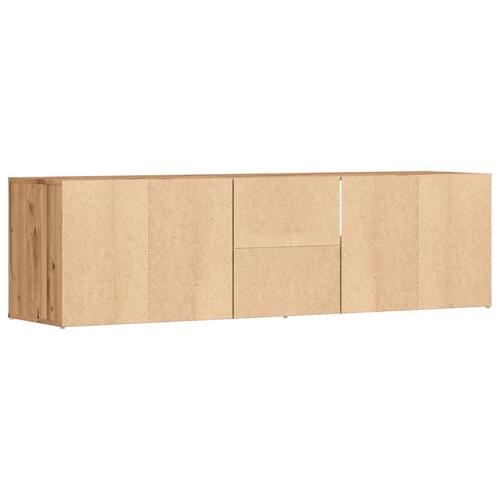 Hjørneskab 160x40x45 cm konstrueret træ egetræsfarve