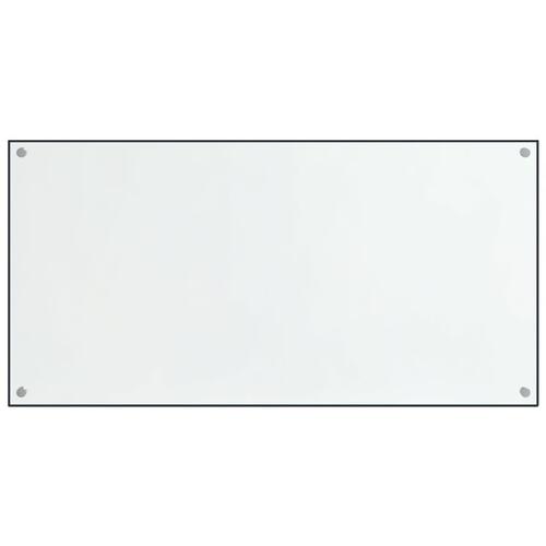 Stænkplader 2 stk. 80x50 cm hærdet glas gennemsigtig
