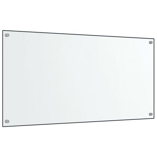 Stænkplader 2 stk. 80x50 cm hærdet glas gennemsigtig