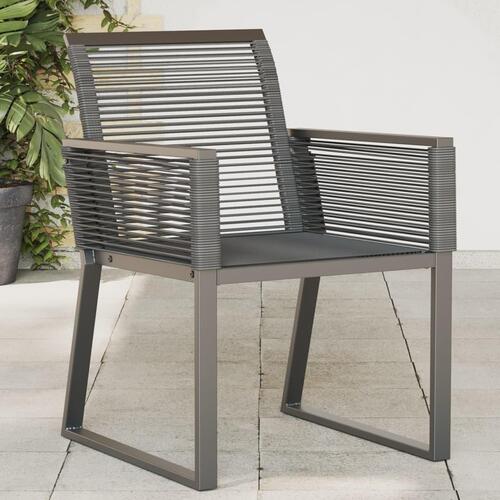 Havestole 4 stk. polyrattan sort