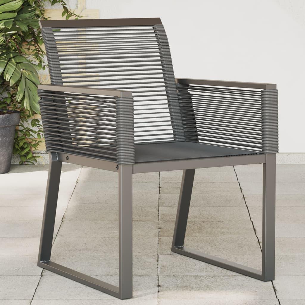 Havestole 4 stk. polyrattan sort