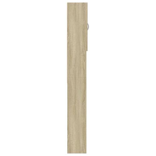 Vaskemaskineskab 64x25,5x190 cm sonoma-eg