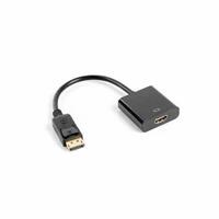 DisplayPort til HDMI-adapter Lanberg AD-0009-BK Sort 10 cm