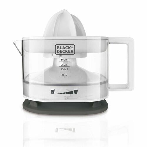 Elektrisk juicer Black & Decker BXCJ25E Hvid Grå 25 W 350 ml
