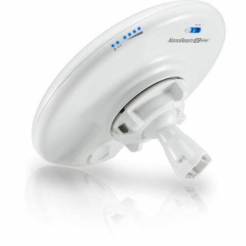 Adgangspunkt UBIQUITI NanoBeam 5AC Gen 2 19 dBi Hvid 450 Mbit/s