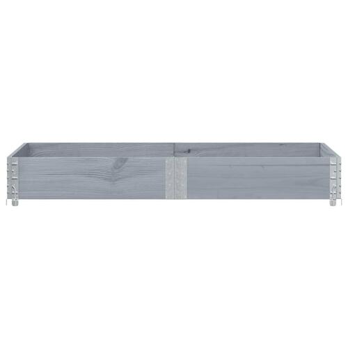 Palleramme 150x50 cm massivt fyrretræ grå