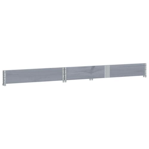 Palleramme 150x50 cm massivt fyrretræ grå