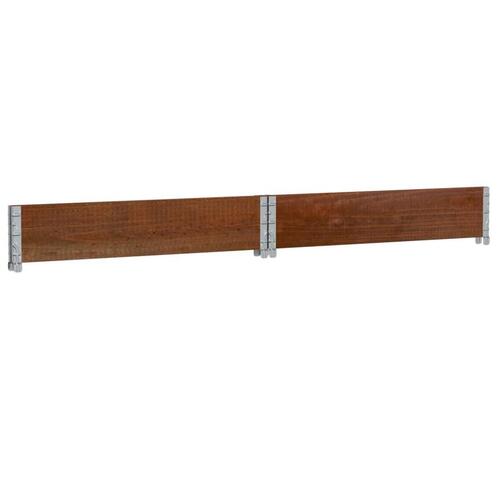 Palleramme 100x100 cm massivt fyrretræ brun