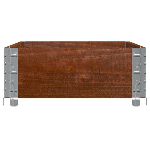 Palleramme 100x50 cm massivt fyrretræ brun