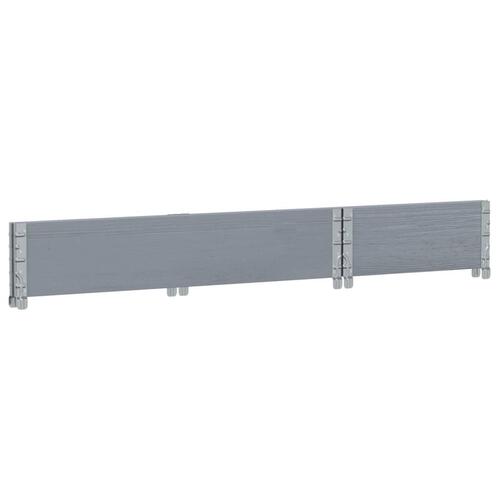 Palleramme 100x50 cm massivt fyrretræ grå